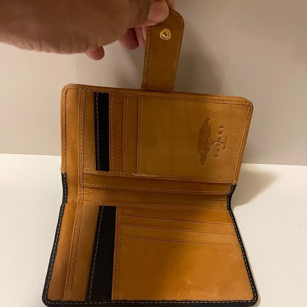 SAFARI LICHFIELD LEATHER lack and tan